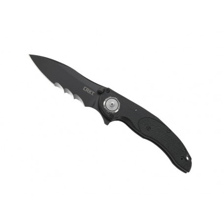 COUTEAU CRKT LINCHPIN NOIR SEMI-DENTEE