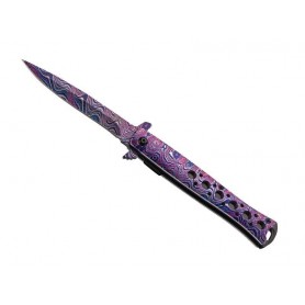 COUTEAU HERBERTZ MULTICOLORE ALU 13CM INOX