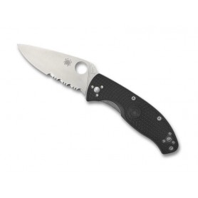 COUTEAU SPYDERCO TENACIOUS NOIR SEMI-DENTEE
