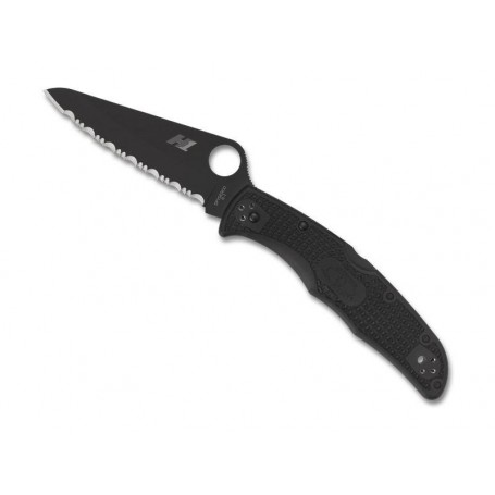 COUTEAU SPYDERCO PACIFIC SALT 2 TOUT NOIR A DENTS