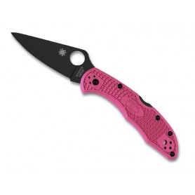 COUTEAU SPYDERCO DELICA 4 ROSE LAME NOIRE