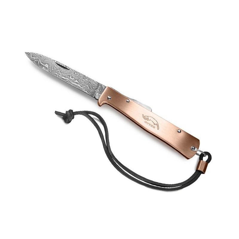 COUTEAU OTTER MERCATOR CUIVRE DAMAS