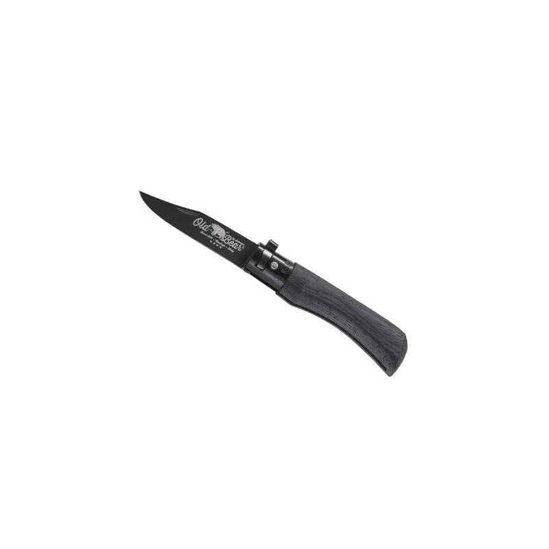 COUTEAU OLD BEAR TOTAL BLACK VIROLE NOIRE TAILLE S
