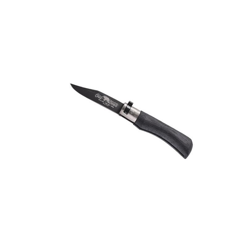 COUTEAU OLD BEAR TOTAL BLACK VIROLE GRISE TAILLE S