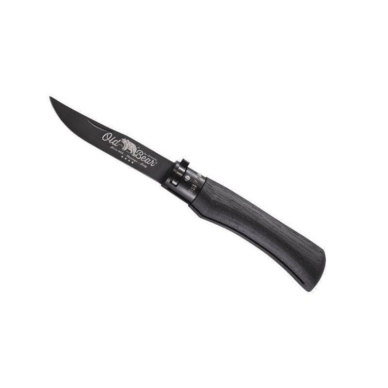 COUTEAU OLD BEAR TOTAL BLACK VIROLE NOIRE TAILLE M