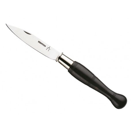COUTEAU NONTRON 25N VIROLE 12CM EBENE MANCHE BOULE