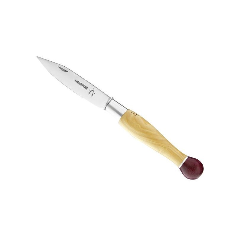 COUTEAU NONTRON 25 MANCHE BOULE 12CM BUIS AMARANTE