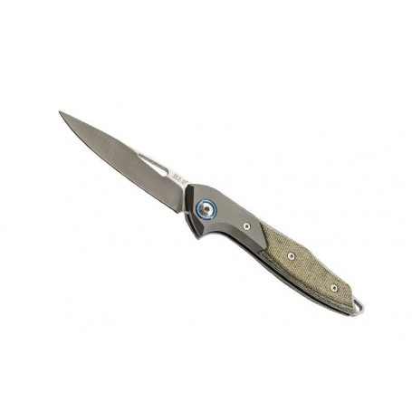 COUTEAU MKM CELLINA BY MERCURY TITANIUM/MICARTA VERT