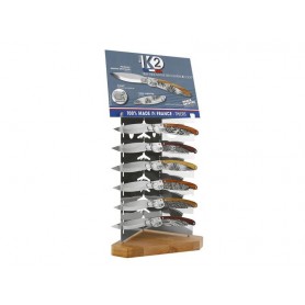LOT 6 COUTEAUX K2® DECORS + PRESENTOIR OFFERT