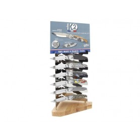 LOT 6 COUTEAU K2® 3D + PRESENTOIR OFFERT