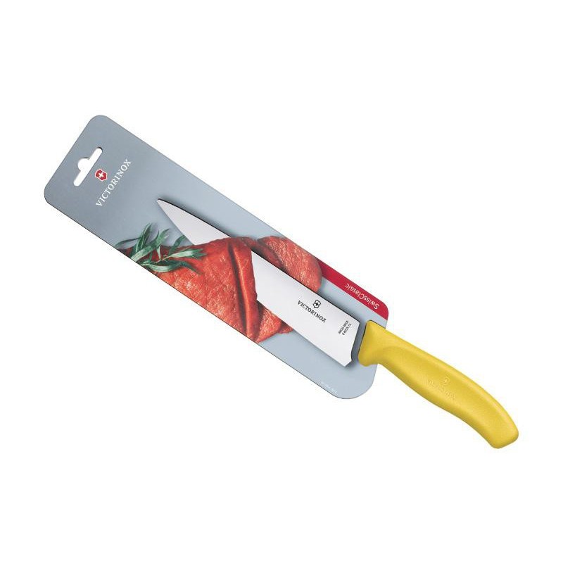 COUT.DECOUPER VICTORINOX SWISSCLASSIC 19CM JAUNE /CARTE