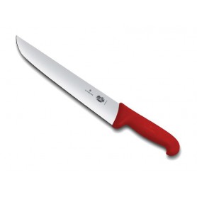 COUTEAU BOUCHER VICTORINOX 28CM ROUGE