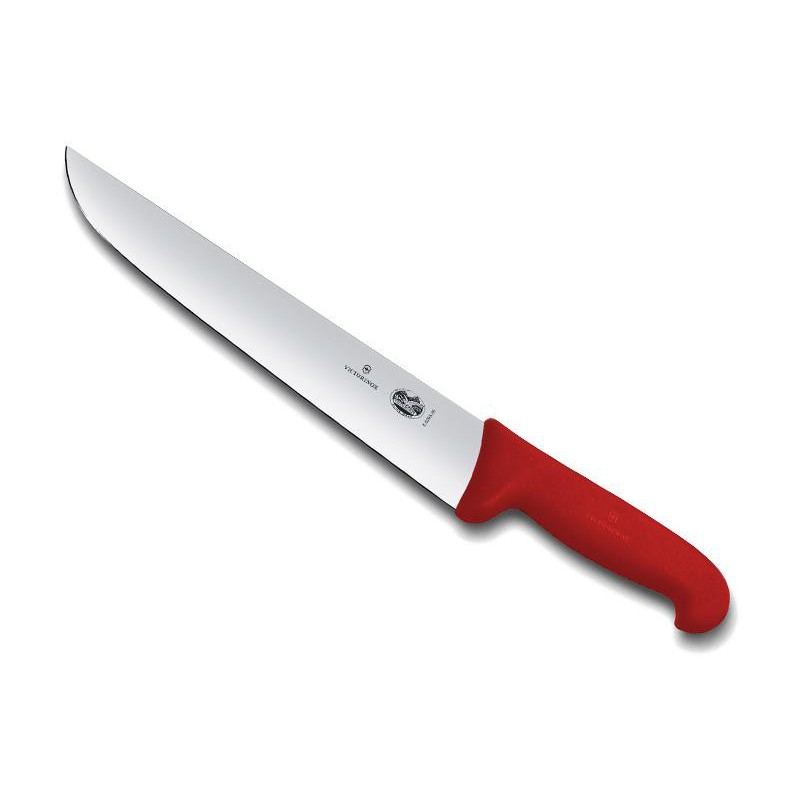 COUTEAU BOUCHER VICTORINOX 28CM ROUGE
