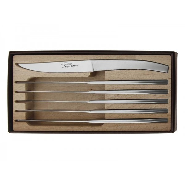 COFFRET 6 COUTEAUX LE THIERS INOX MICROBILLE