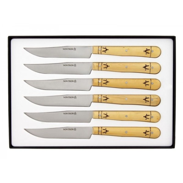 COFFRET 6 COUTEAUX TABLE NONTRON
