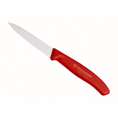 COUTEAU OFFICE VICTORINOX SWISSCLASSIC 8CM ROUGE DENTS