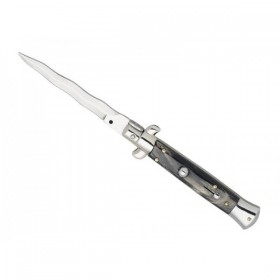 COUTEAU AUTOMATIQUE CORNE LAME KRISS 12CM