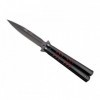 COUTEAU PAPILLON THIRD NOIR/ROUGE 13CM INOX NOIR