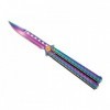 COUTEAU PAPILLON THIRD ARC-EN-CIEL 13CM INOX
