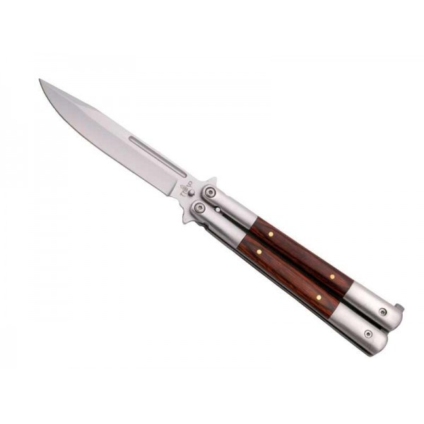 COUTEAU PAPILLON THIRD INOX/PAKKA 13CM INOX