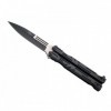 COUTEAU PAPILLON THIRD ALU NOIR 13,5CM INOX NOIR