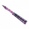 COUTEAU PAPILLON THIRD 3D ARC-EN-CIEL 13,5CM INOX