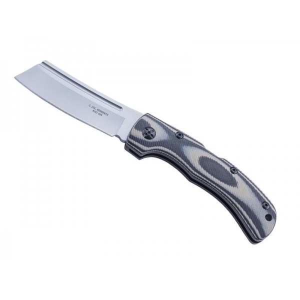 COUTEAU HERBERTZ G10 NOIR/BEIGE 12CM INOX