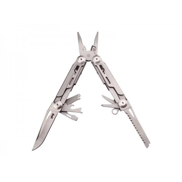 OUTIL MULTIFONCTIONS HERBERTZ SELEKTION 9P TOUT INOX 10,5CM + ETUI