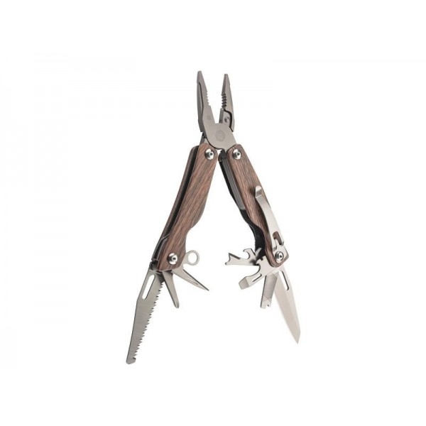 OUTIL MULTIFONCTIONS HERBERTZ 9P FACON BOIS 10CM INOX + ETUI