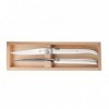 COFFRET 2 LAGUIOLE TABLE G.DAVID POM BLANC 23CM