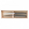COFFRET 2 LAGUIOLE TABLE G.DAVID POM GRIS 23CM