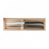 COFFRET 2 LAGUIOLE TABLE G.DAVID POM NOIR 23CM
