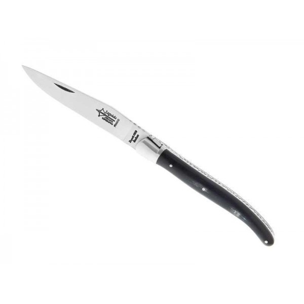 LAGUIOLE G.DAVID CORNE MITRE INOX MAT 12CM CARBONE