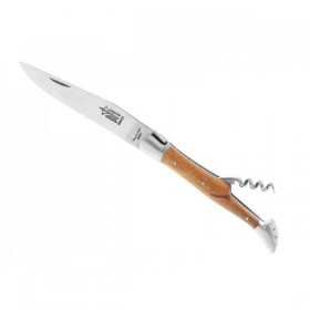 LAGUIOLE G.DAVID 2P NOYER MITRES INOX MAT 12CM