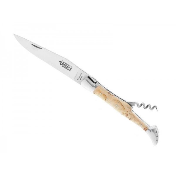 LAGUIOLE G.DAVID 2P BOULEAU MITRES INOX MAT 12CM