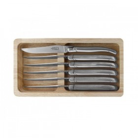 COF.6 LAGUIOLE TABLE G.DAVID PLEIN MANCHE INOX MAT 23CM