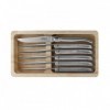 COF.6 LAGUIOLE TABLE G.DAVID PLEIN MANCHE INOX MAT 23CM