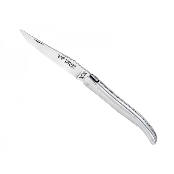 LAGUIOLE LE FIDELE PLEIN MANCHE ALU SATINE 12CM INOX
