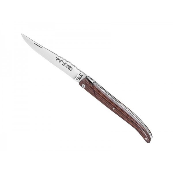 LAGUIOLE LE FIDELE PLEIN MANCHE BOIS DE VIOLETTE 12CM INOX