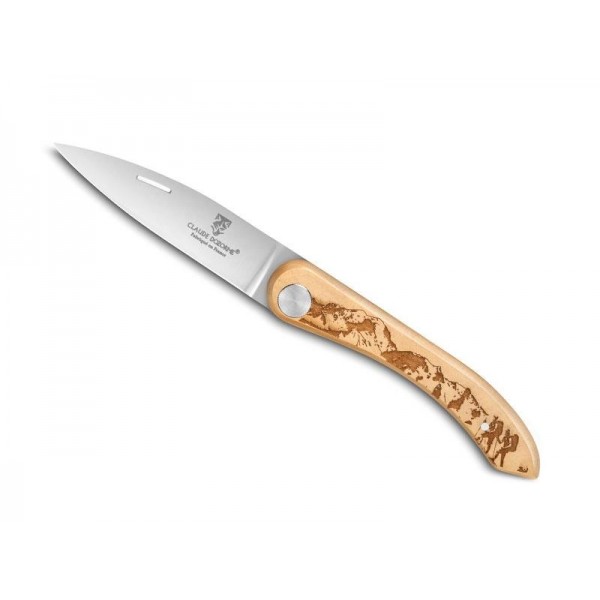 COUTEAU DOZORME CAPUCIN BUIS SCENE DE RANDONNEE 12,5CM INOX