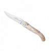 LAGUIOLE DOZORME BAROUDEUR CORNE CLAIRE 12CM INOX NOIR