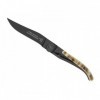 LAGUIOLE DOZORME LINER LOCK CORNE BELIER/NOIR 11CM INOX