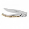 LAGUIOLE DOZORME LINER LOCK CORNE DE BELIER 11CM INOX