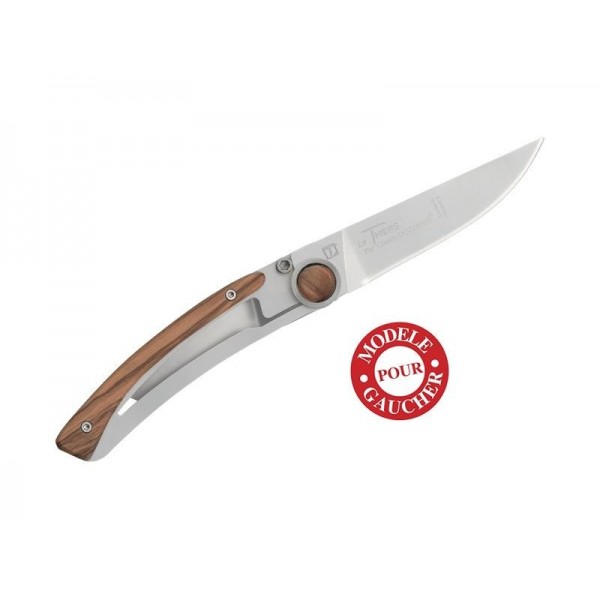 LE THIERS DOZORME GAUCHER LINER LOCK OLIVIER 10,5CM INOX