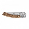 LE THIERS DOZORME LINER LOCK NATURE FEUILLAGE 10,5CM INOX