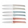 BOITE 6 COUTEAUX TABLE KIANA MANCHES MIXTE