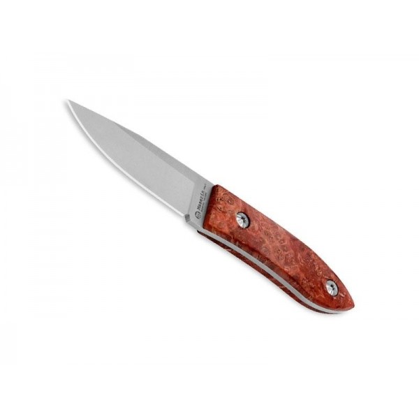 POIGNARD MASERIN LOUPE DE PEUPLIER STABILISEE ROUGE