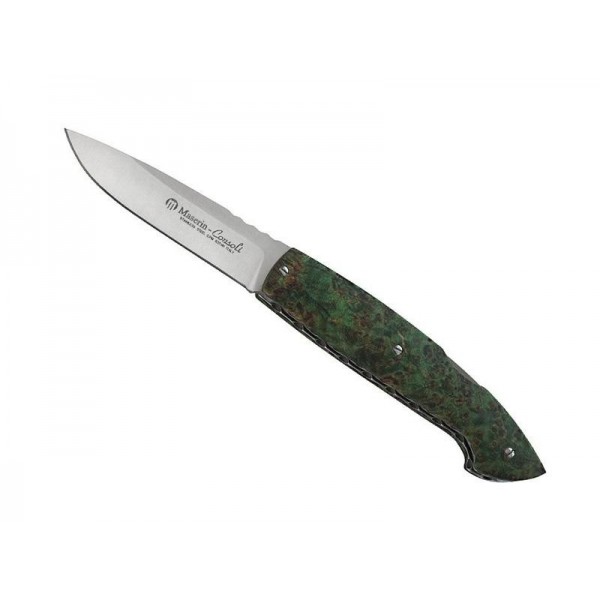 COUTEAU MASERIN CONSOLI LOUPE DE FRENE VERT