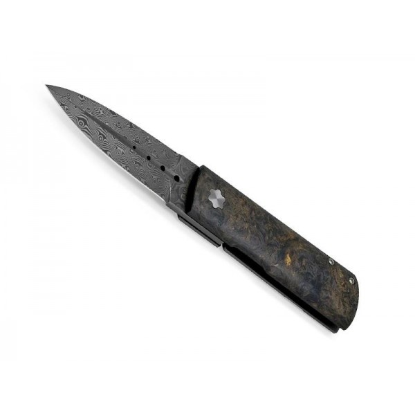 COUTEAU MASERIN DAGA FIBRE DE CARBONE DORE DAMAS