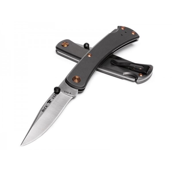 COUTEAU BUCK SLIM PRO TRX TITANIUM 0110GYSLE1